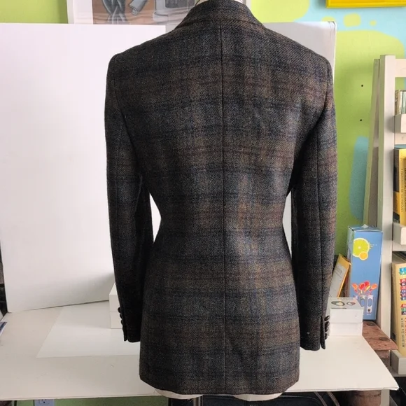 Ralph Lauren Brown Blazer Wool Blend Structured - Picture 6 of 14